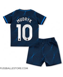 Günstige Chelsea Mykhailo Mudryk #10 Auswärts Trikotsatzt Kinder 2023-24 Kurzarm (+ Kurze Hosen)